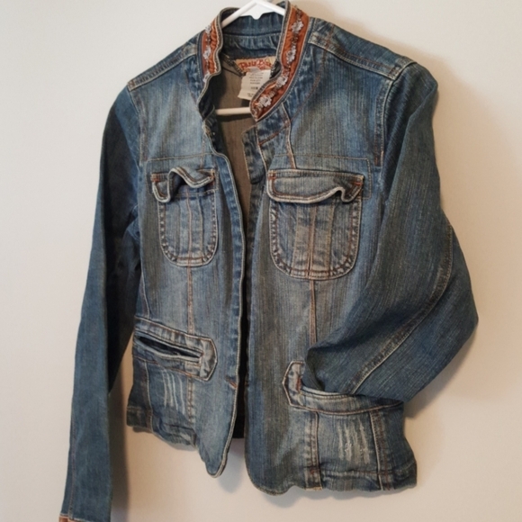 Paris Blues vintage blue jean denim jacket. M - Picture 5 of 11